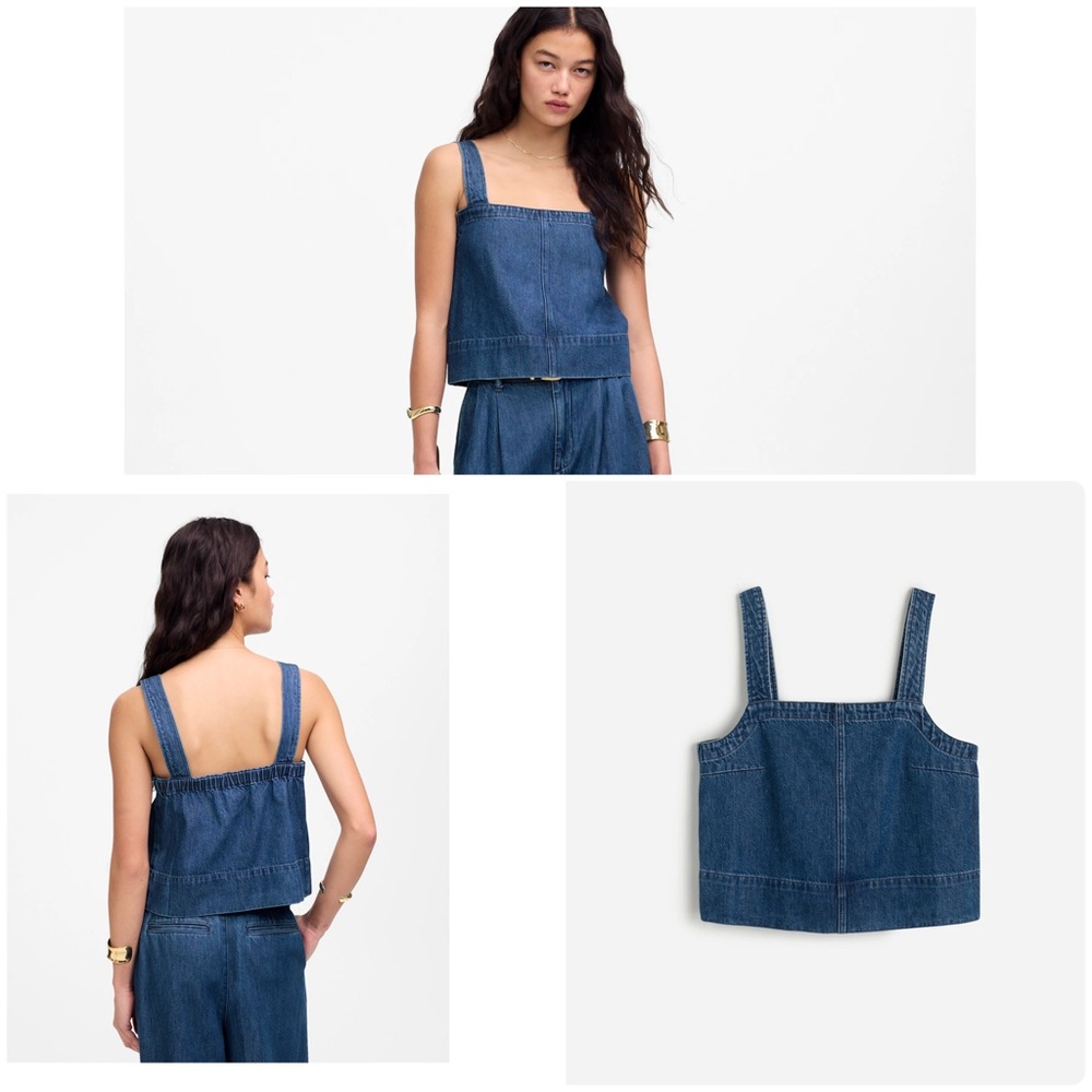 Madewell
Squareneck Tank in McNair Wash: Airy Denim Edition